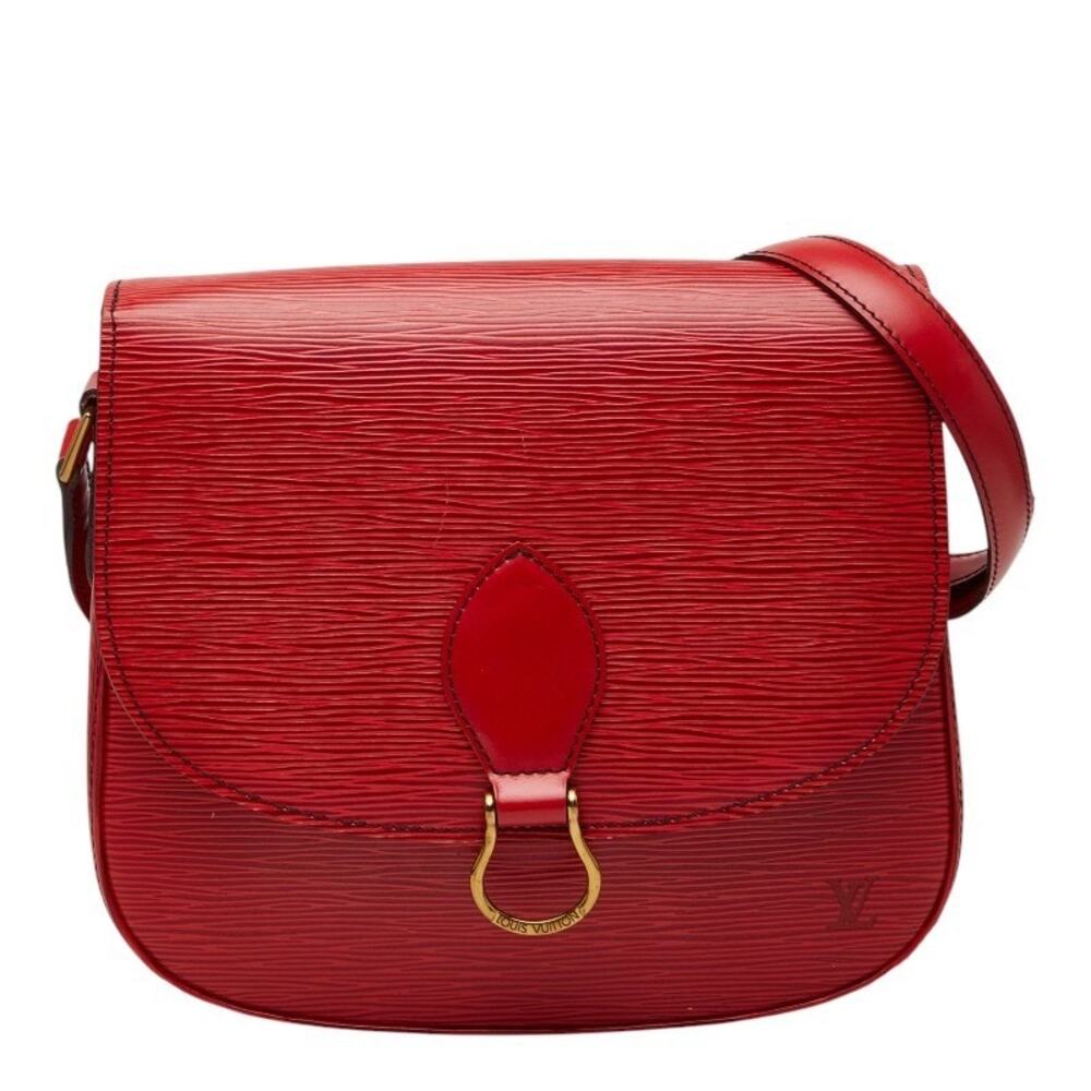 Louis Vuitton Epi Saint-Cloud Crossbody Bag Leather Shoulder Bag Brown